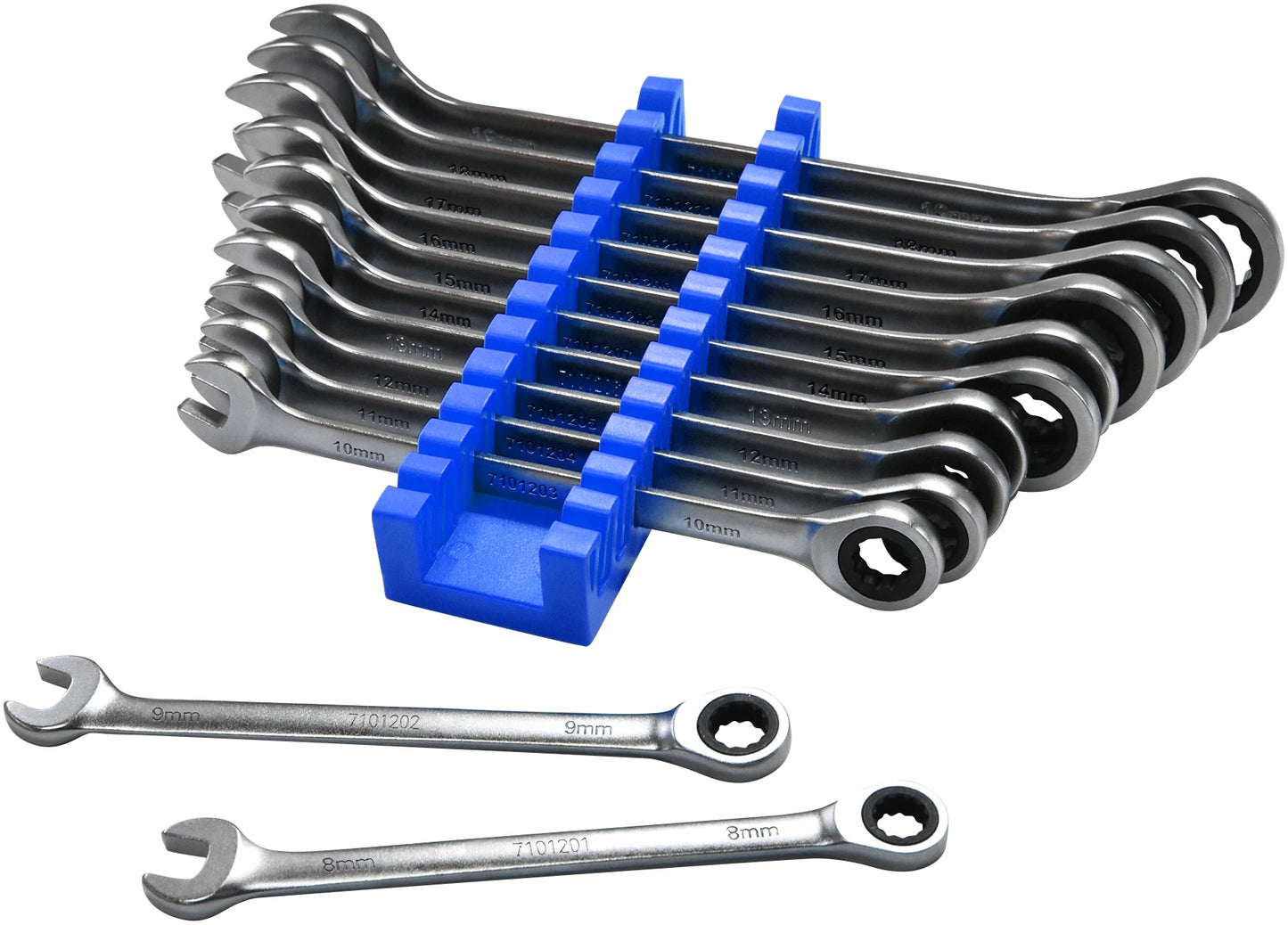 Astro Pneumatic Razor Wrenches 12pc Super-Thin Ratcheting Wrench Set 8-19mm