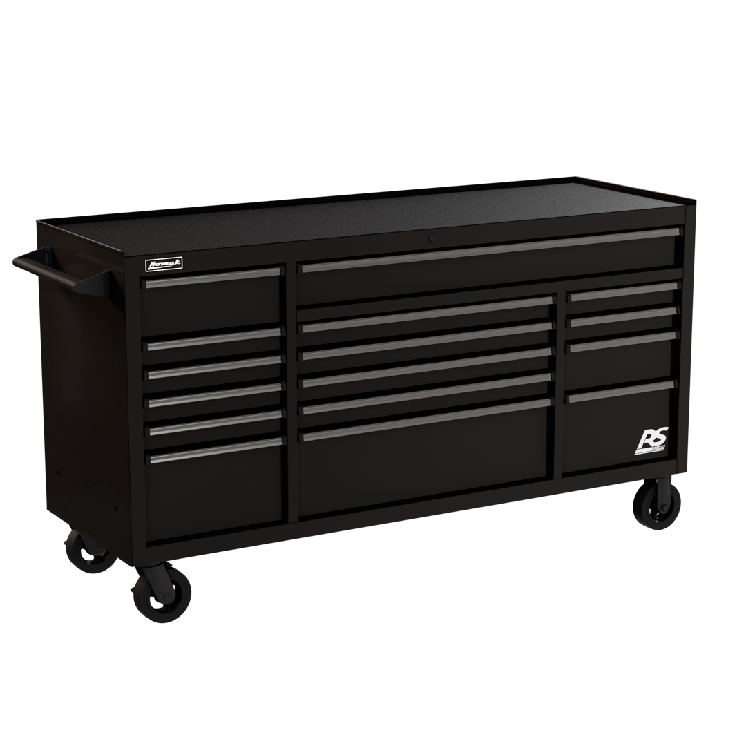 Homak Manufacturing 72 in. RS PRO 16-Drawer Roller Cabinet with 24 in. Depth