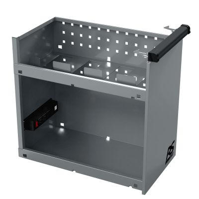 Homak Manufacturing 44 Inch RS Pro 9 Drawer Flip Top Power Service Cart w/ Workstation