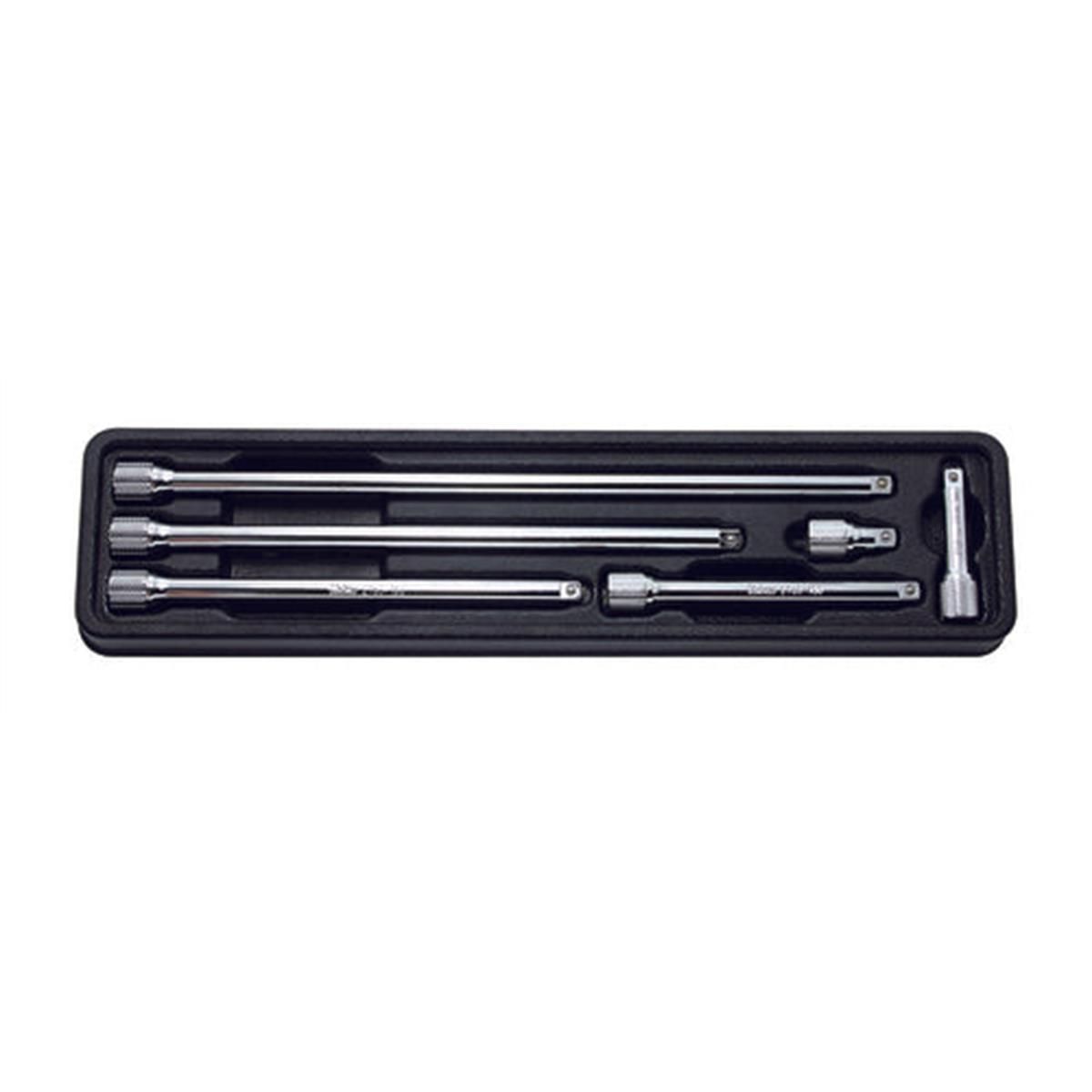 Ko-ken USA 1/4 Sq. Dr. Extension Bar Set 28-250mm ABS Tray 6 pieces