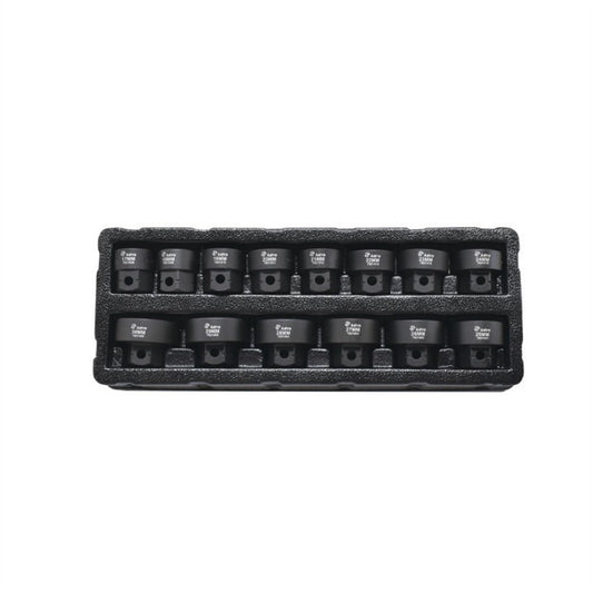 Astro Pneumatic 14 Piece 1/2 Inch Drive 17-30mm Low Profile Nano Impact Socket Set - No Skips