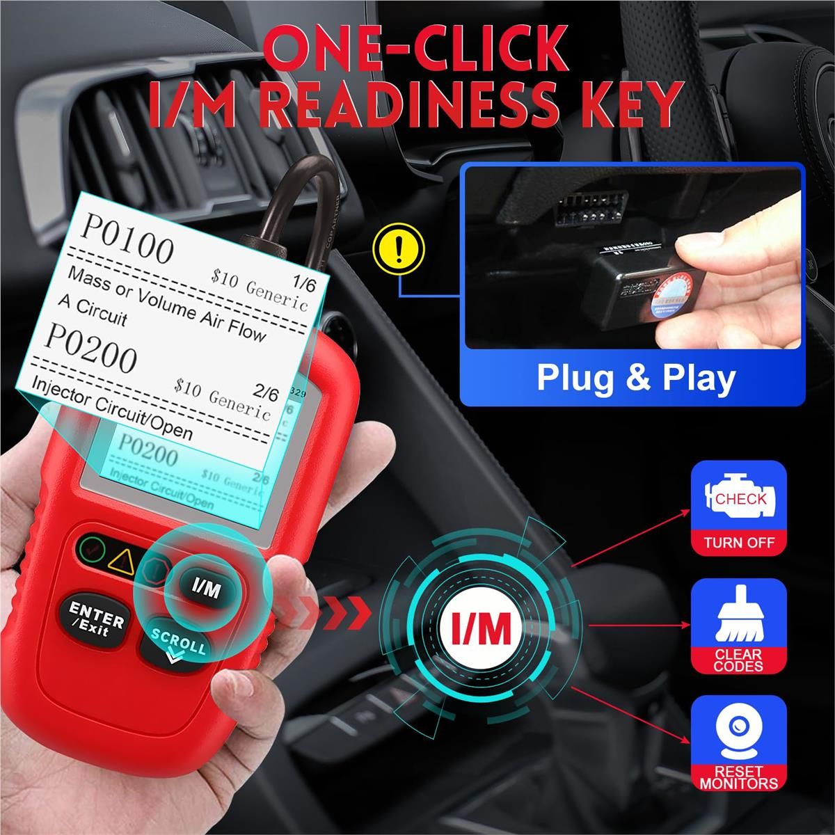 Autel AutoLINK AL329 : AL329 Easy-to-Use Handheld OBDII Code Reader