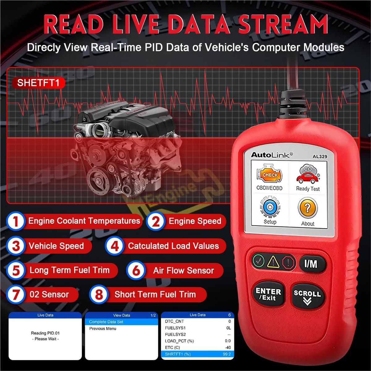 Autel AutoLINK AL329 : AL329 Easy-to-Use Handheld OBDII Code Reader