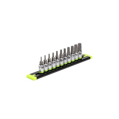 Grip Edge Tools 11-PC 1/4'' Dr Short SAE RPT Hex Driver Set