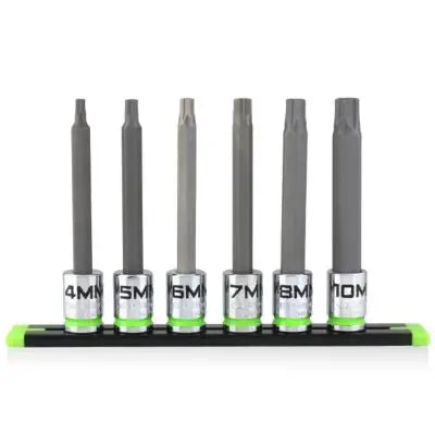 Grip Edge Tools 6-PC 3/8'' Dr Long Metric RPT Hex Driver Set