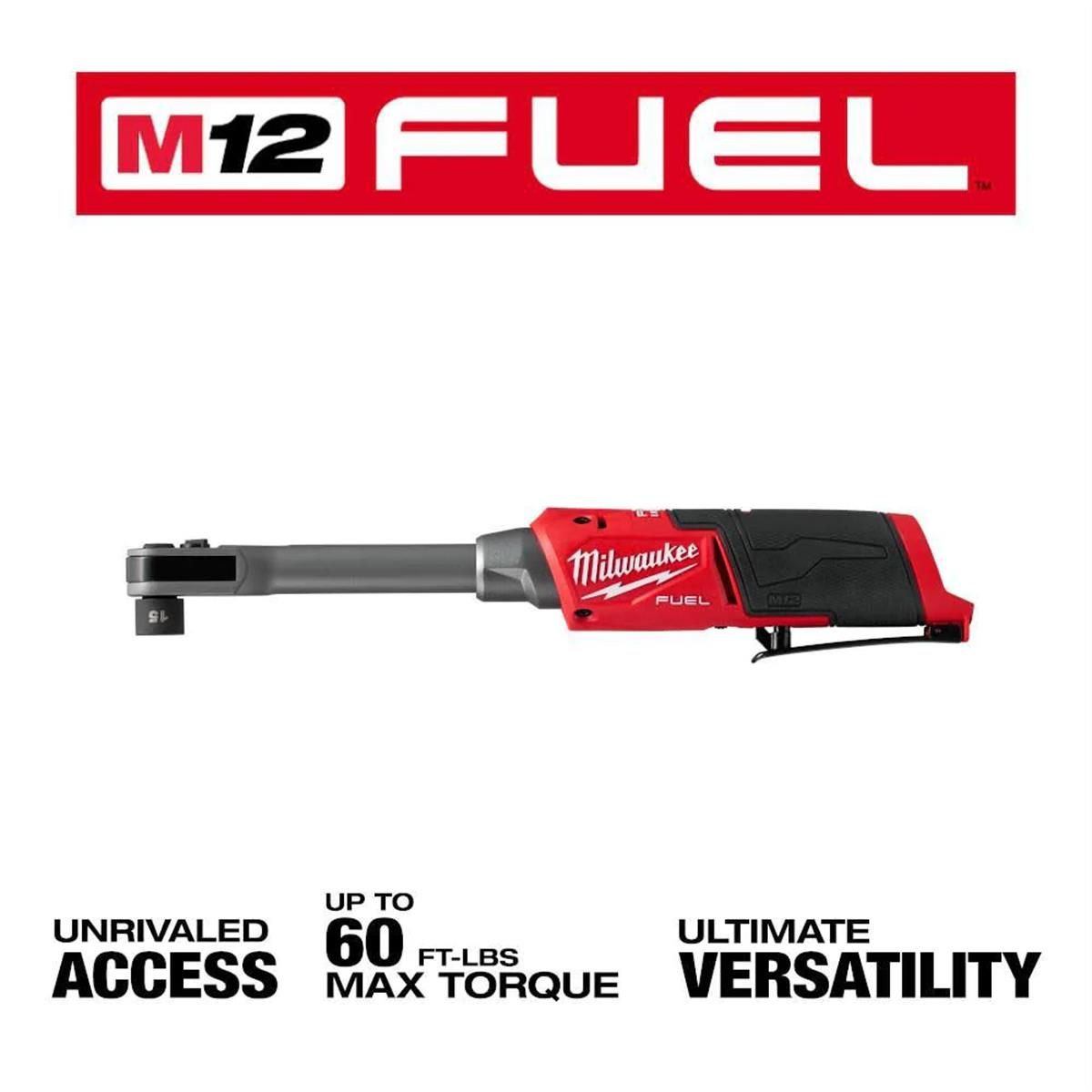 Milwaukee Tool M12 FUEL INSIDER Extended Reach Box Ratchet