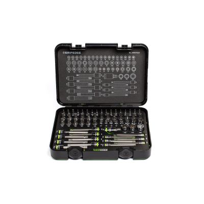 Grip Edge Tools 62-PC Master RPT Hex & Star Driver Set