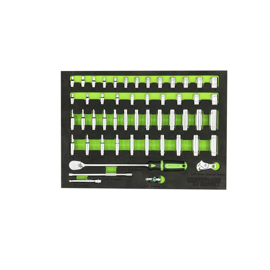 VIM Tools 51 Piece 1/4 Inch Drive Socket Master Set